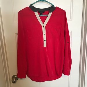 Pink flowy professional top size 8